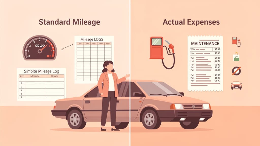 Business Vehicle Tax Deduction 2026: Standard Mileage vs Actual Expenses (Complete Guide)