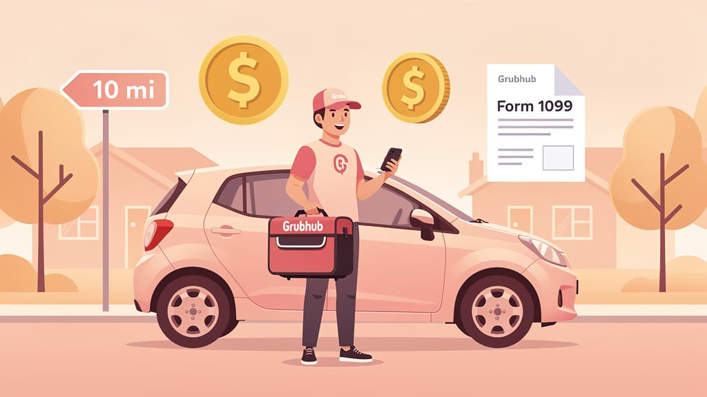 Grubhub Driver Taxes (2026): 1099 Guide and Deductions