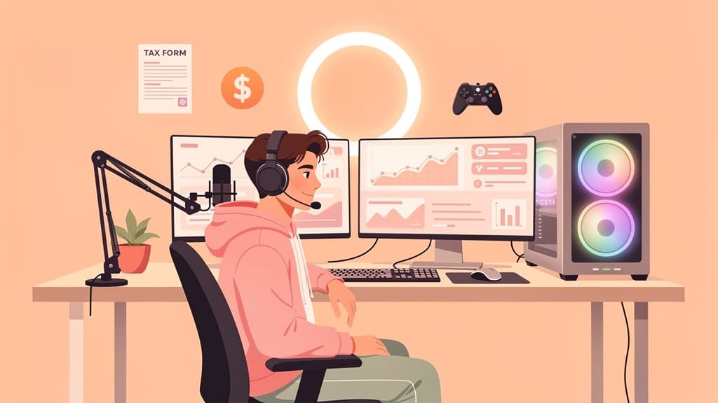 Twitch and Streamer Taxes (2026): What You Owe and Can Deduct