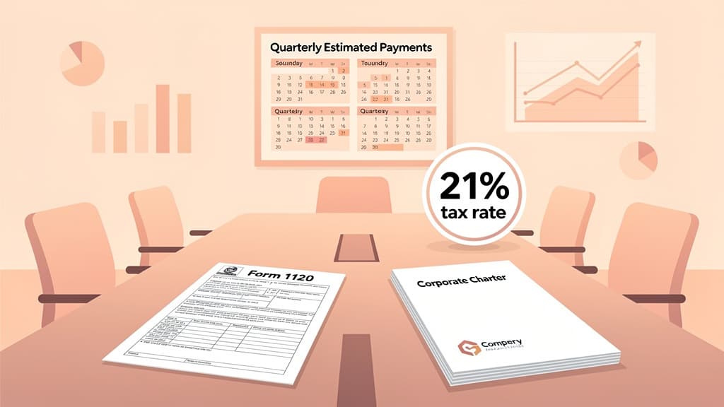C-Corp Tax Deadlines 2026: Form 1120 Filing, Estimated Payments, and Extensions