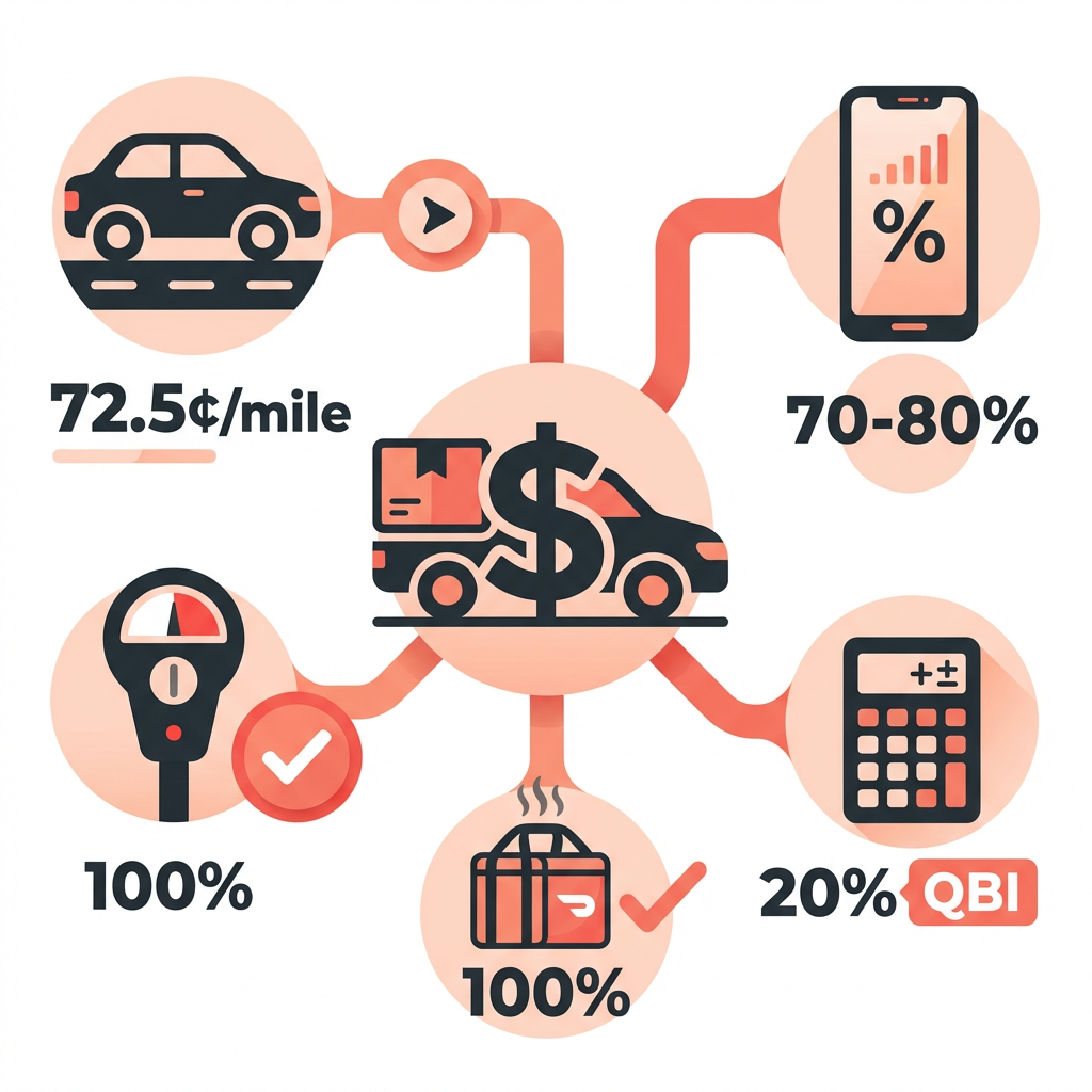 DoorDash driver tax deductions with IRS limits